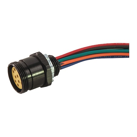 Receptacle, Mini, Female, 12 Pole, 1 ft. MPN:112Q0010M