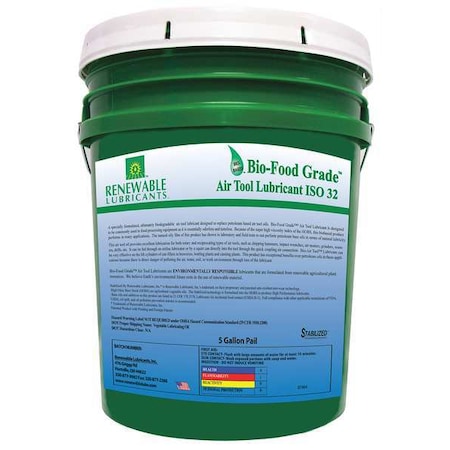 Biodegradable Food Grade Lubricant, 5 gal. MPN:87464