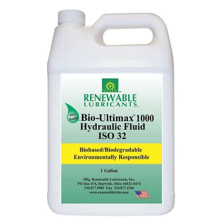1 gal Jug, Hydraulic Oil, 32 ISO Viscosity, Not Specified SAE MPN:81003