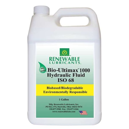 1 gal Jug, Hydraulic Oil, 68 ISO Viscosity, Not Specified SAE MPN:81023
