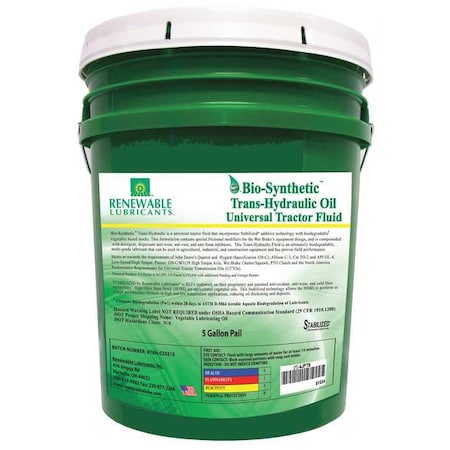 Trans-Hydraulic Fluid, Tractor, 5 Gal, 10W-30 MPN:81224