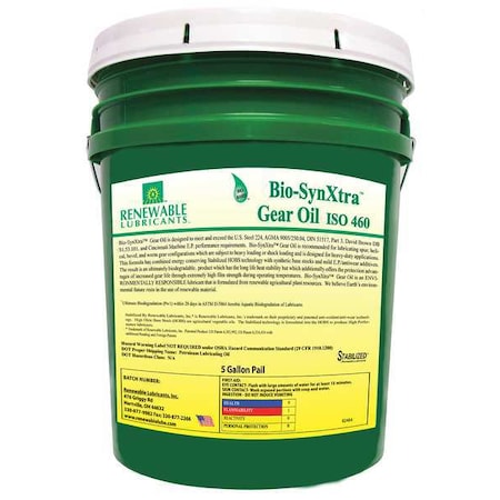 Gear Oil, 5 gal, Pail, Yellow MPN:82464