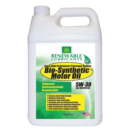 Engine Oil, 5W-30, Bio-Synthetic, 1gal MPN:85123