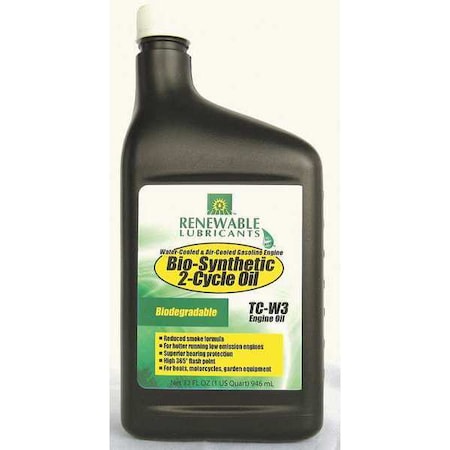 2-Cycle Engine Oil, Bio-Synthetic, 1qt MPN:85201