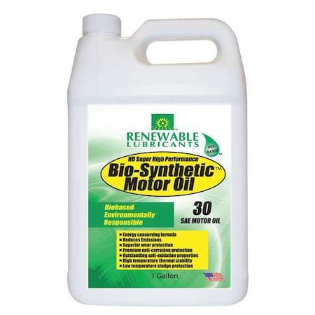 Engine Oil, 30W, Bio-Synthetic, 1 Gal. MPN:85243