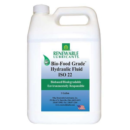 1 gal Jug, Hydraulic Oil, 22 ISO Viscosity, Not Specified SAE MPN:87103