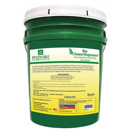 Cleaner/Degreaser, 5 Gal Pail, Liquid MPN:86664