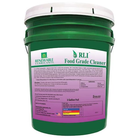 Food Grade Cleaner, Pail, 5 gal, Fresh MPN:87814