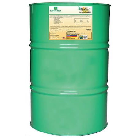 Lubricant, 55 gal, Drum, Vegetable Oil Base, 295 Degrees F Max Op Temp, Yellow MPN:80356