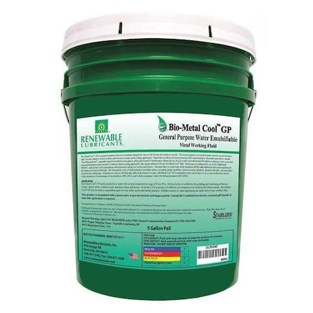 Cutting Oil, 5 gal, Bucket MPN:86804