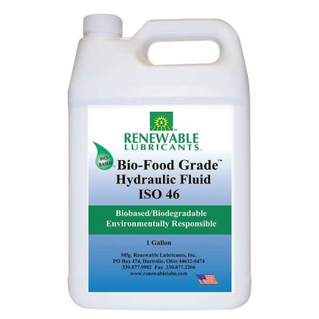 Bio-Food Grade Hydraulic Fluid, 1 gal., ISO 46 MPN:87133
