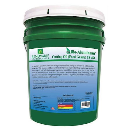 Cutting Oil, Pail, Yellow, 5 gal. MPN:87414
