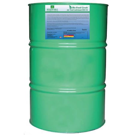 Air Tool Oil, Yellow, 55 gal, Drum MPN:87466