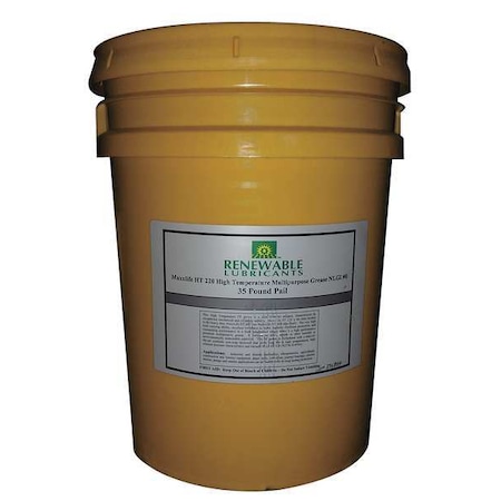 Grease, 35 lb, Pail, Mineral Base, 300 Degrees F Max Op Temp, Amber MPN:89004