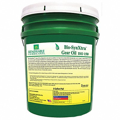 Biodegradable EP Gear Oil 5 Gal MPN:82434