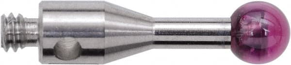 CMM Ball Stylus: 3 mm Ball Dia, 10 mm OAL, M2 MPN:A-5000-3604
