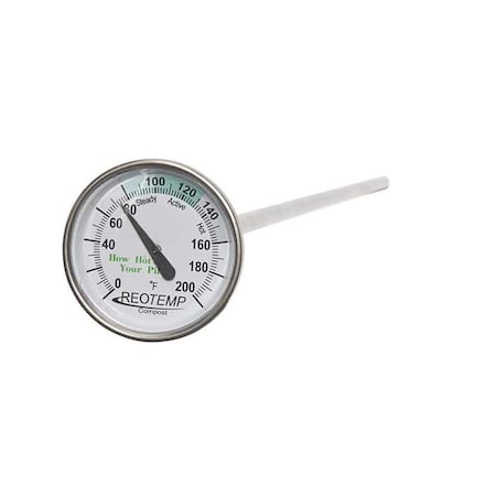 Bimetal Thermom, 2 In Dial, 0 to 200F MPN:FG20P
