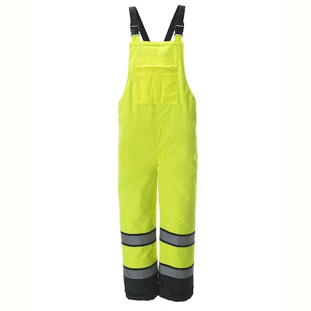 Quilted Bib Pants, Class E, Lime MPN:BIB401-XL
