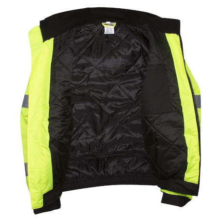 Bomber Jacket, Lime, Class 3, Type R MPN:J221-4XL