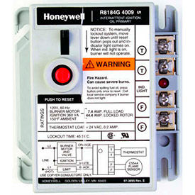Honeywell Protectorelay Oil Burner Control W/ 15 Seconds Lock Out Timing R8184G4066 R8184G4066