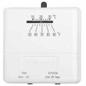 Honeywell Premier White 1 Heat/1 Cool Stage Thermostat For Heating Cooling Systemss T812C1000 T812C1000