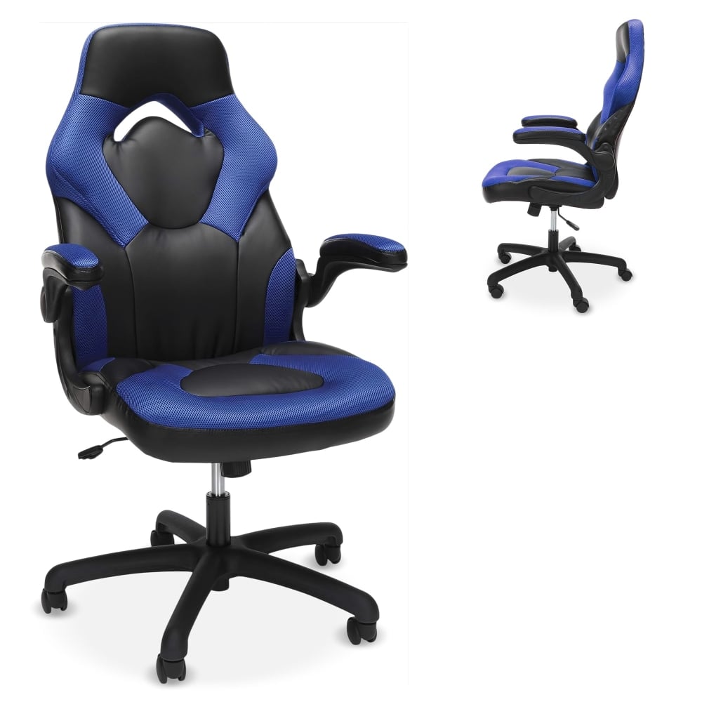 Respawn Racing Style Ergonomic Bonded Leather Computer Gaming Chair, Blue MPN:RSP-3085-BLU