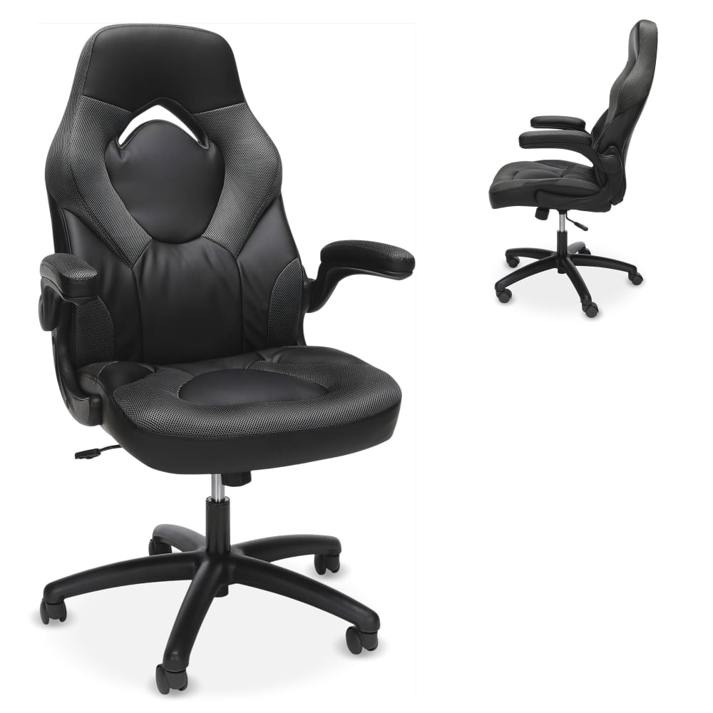 Respawn Racing Style Ergonomic Bonded Leather Computer Gaming Chair, Gray MPN:RSP-3085-GRY