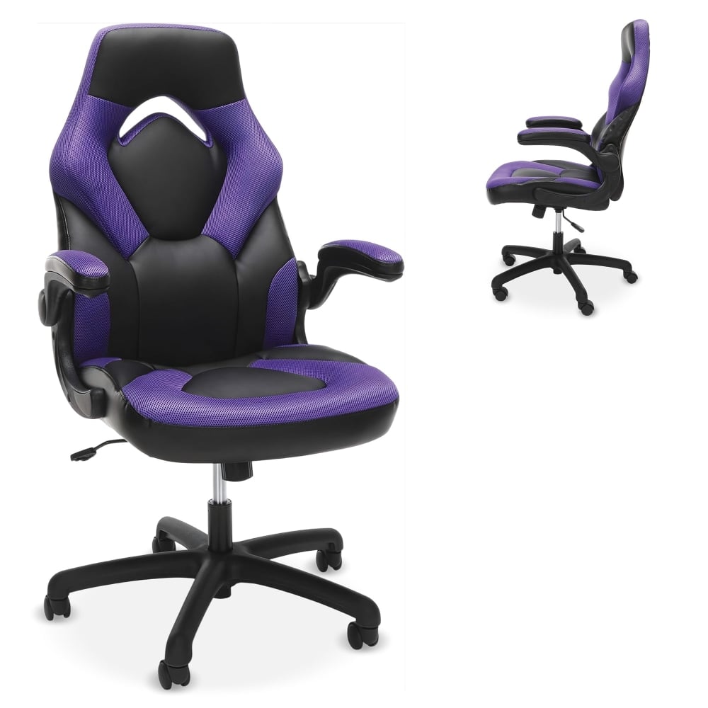 Respawn Racing Style Ergonomic Bonded Leather Computer Gaming Chair, Purple MPN:RSP-3085-PUR