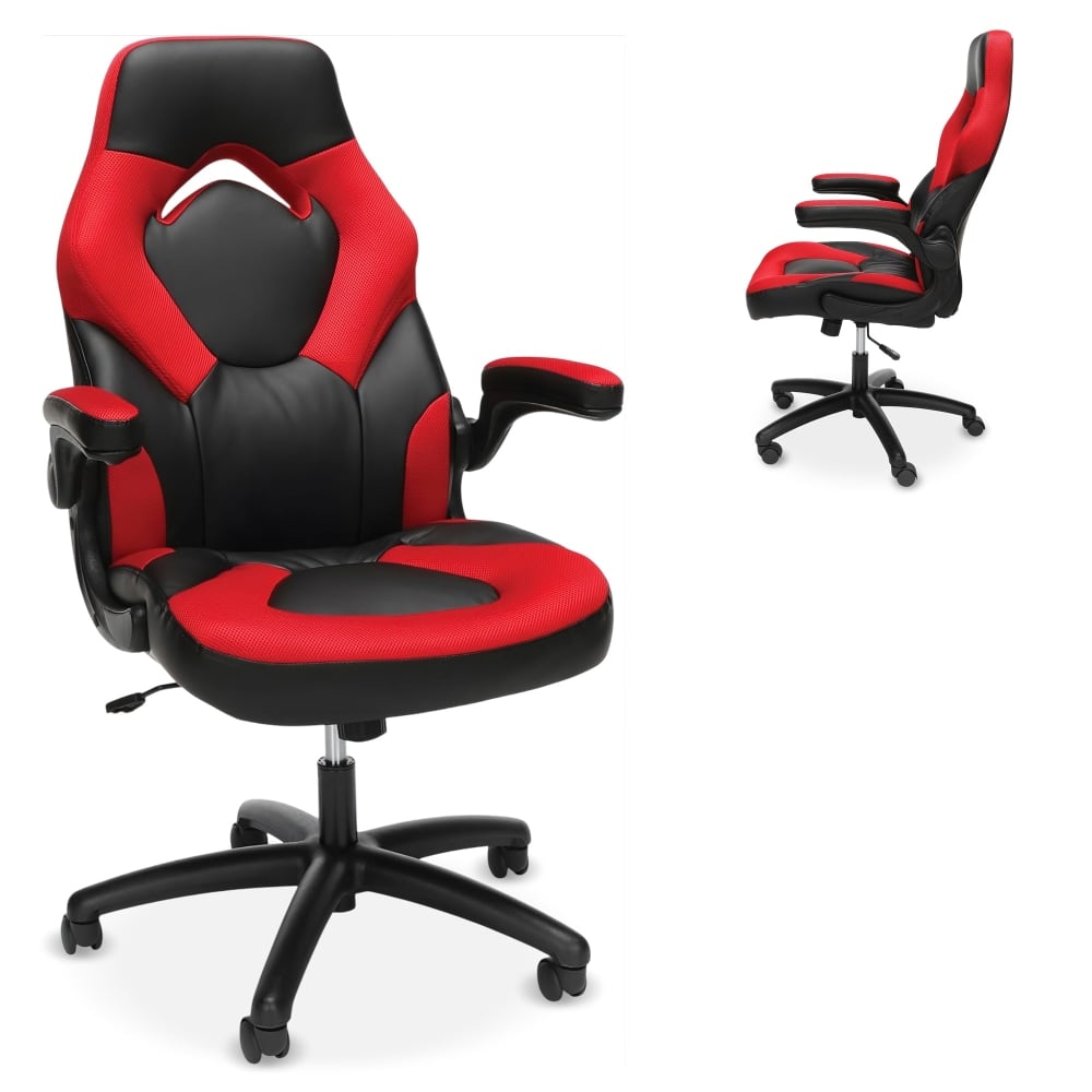 Respawn Racing Style Ergonomic Bonded Leather Computer Gaming Chair, Red MPN:RSP-3085-RED