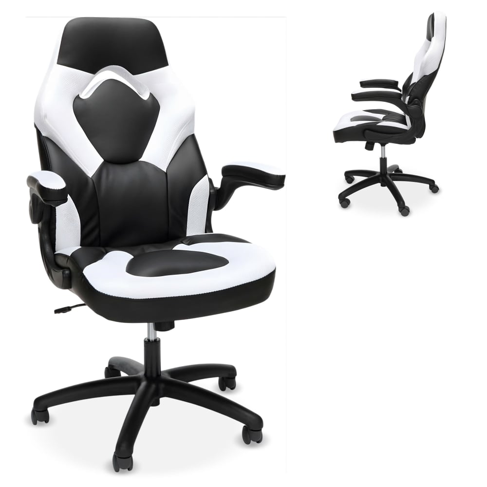 Respawn Racing Style Ergonomic Bonded Leather Computer Gaming Chair, White MPN:RSP-3085-WHT