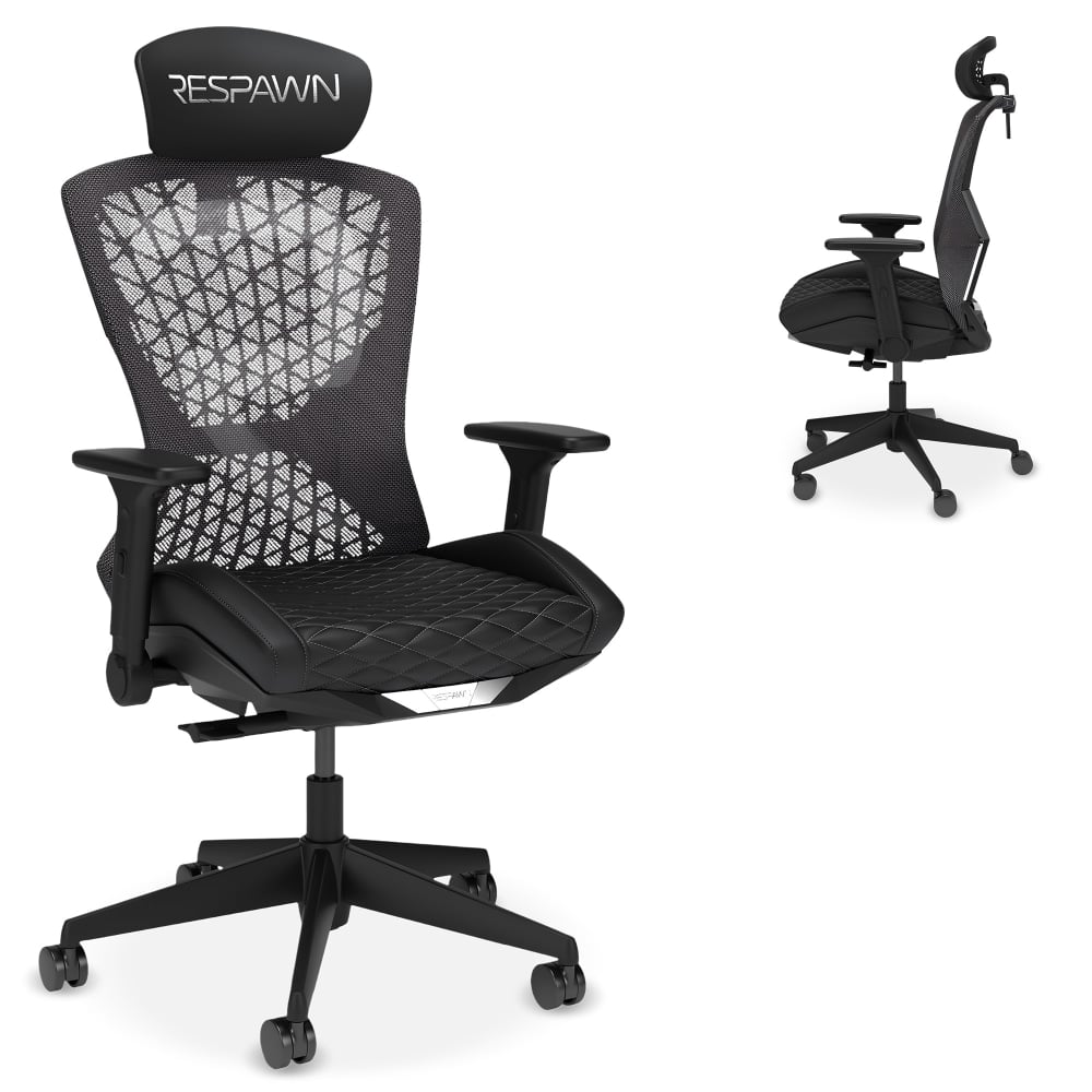 RESPAWN SPIRE Ergonomic Mesh Office Gaming Chair, Stealth Black, RSPSGMB07STEALTH MPN:RSP-SGMB07-STEALTH