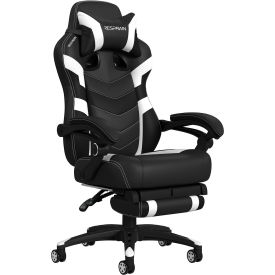 RESPAWN 110 Pro Gaming Chair Gaming Chair with Footrest Ergonomic Computer Desk Chair White RSP-110V2-WHT