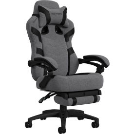 RESPAWN 110 Pro Gaming Chair Gaming Chair with Footrest Ergonomic Computer Desk Chair Fabric Gray RSP-110V2F-GRY