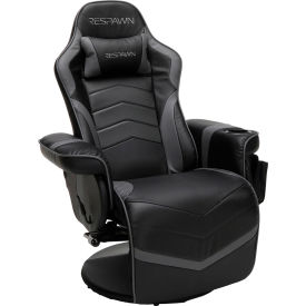 RESPAWN 900 Gaming Recliner Reclining Gaming Chair with Footrest Gaming Chair Recliner Grey RSP-900-GRY