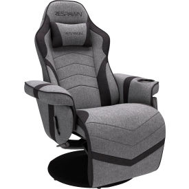 RESPAWN 900 Gaming Recliner Reclining Gaming Chair w/ Footrest Gaming Chair Recliner Fabric Gray RSP-900F-GRY