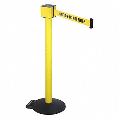Barrier Post with Belt 40 in H 30 ft L MPN:PM412-30YA-CAU