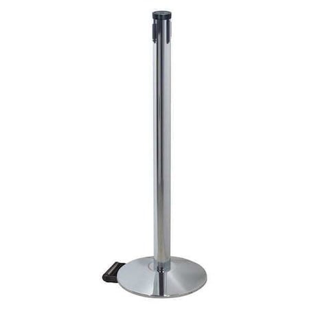 Belt Barrier Receiver Post, Gray, Sloped MPN:304PAPC-RCV