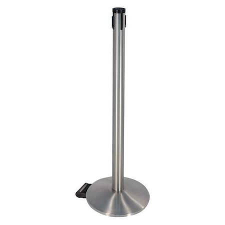 Belt Barrier Receiver Post, Silver, 40in H MPN:304SS-RCV