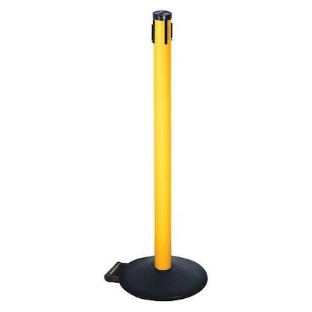 Belt Barrier Rcvr. Post, Yellow, Cast Iron MPN:305PYW-RCV