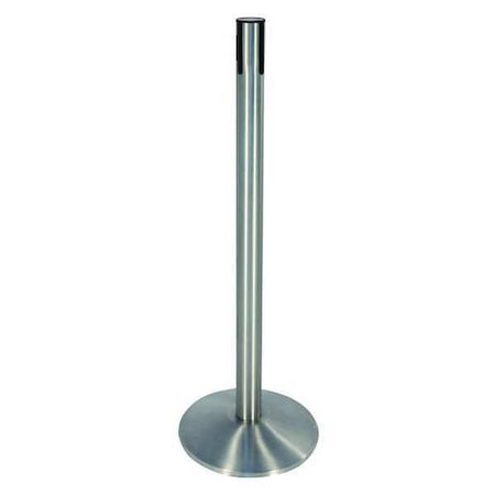 Belt Barrier Receiver Post, Silver, Sloped MPN:330SS-RCV