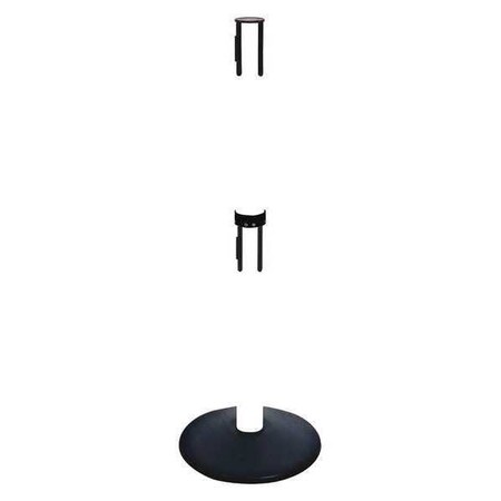 Belt Barrier Rcvr. Post, White, Cast Iron MPN:331DPWH-RCV