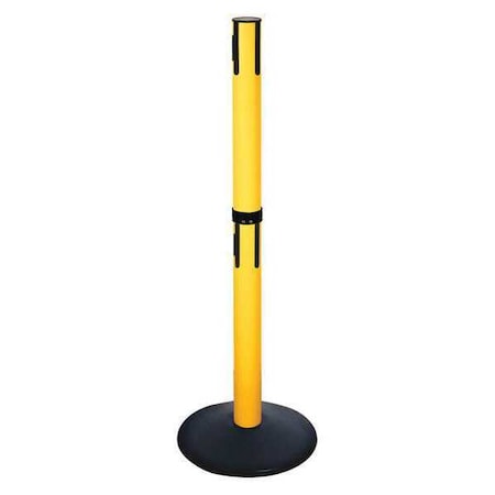 Belt Barrier Rcvr. Post, Yellow, Cast Iron MPN:331DPYW-RCV
