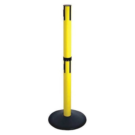 Belt Barrier Rcvr. Post, Yellow, Cast Iron MPN:331DYA-RCV