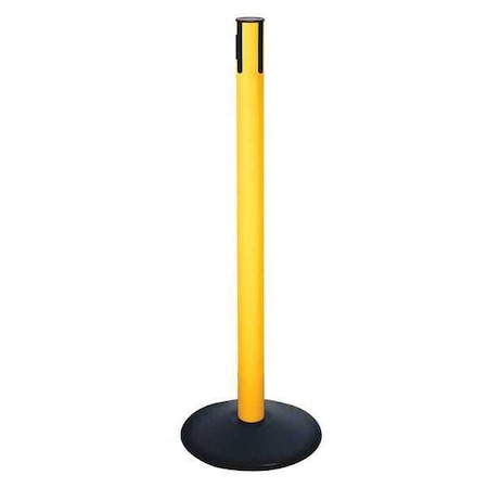 Belt Barrier Rcvr. Post, Yellow, Cast Iron MPN:331PYW-RCV