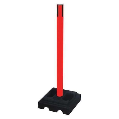Belt Barrier Receiver Post, Red Color MPN:332PRD-RCV