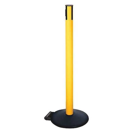 Belt Barrier Rcvr. Post, Yellow, Cast Iron MPN:335PYW-RCV