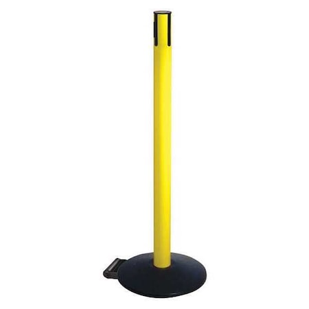 Belt Barrier Rcvr. Post, Yellow, Cast Iron MPN:335YA-RCV