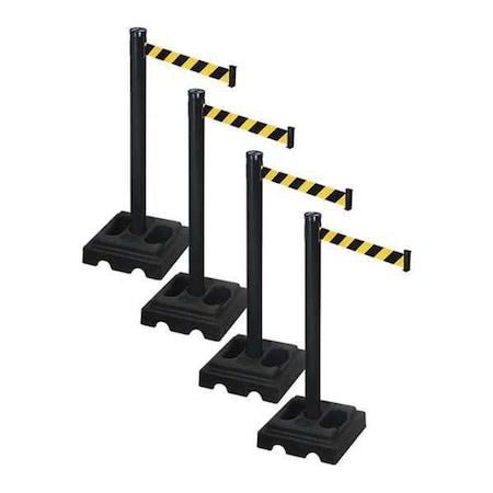 Barrier Systems, 10 ft Length, 40 in Post Height, No Legend MPN:PSBA302PSB-BYD