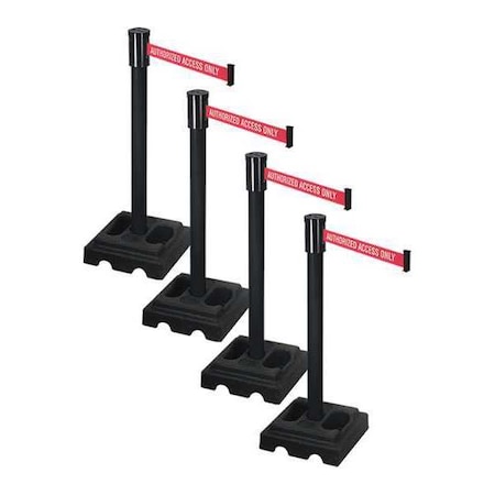 Barrier Systems, 15 ft Length, 37 in Post Height, Authorized Access Only MPN:PSBA322PSB-AAO