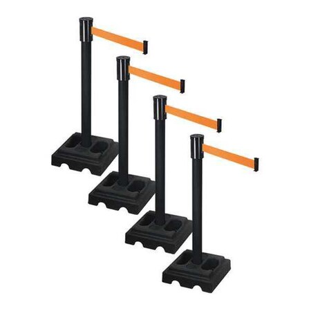 Barrier Systems, Orange, 15 ft Length, 37 in Post Height MPN:PSBA322PSB-OR